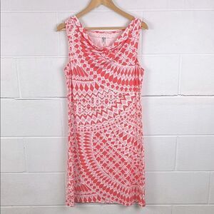 Title Nine women’s coral breezy sleeveless cowl neck summer mini dress